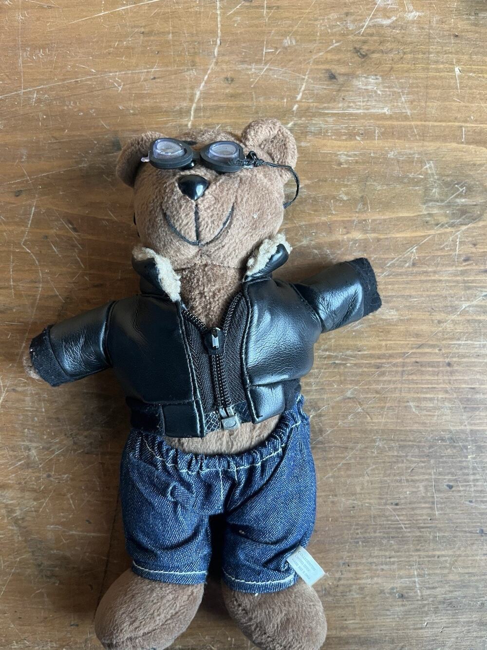 Collectcritters Aviator Pilot Plush Bear 1996 Vintage 9in Jacket Pants Goggles